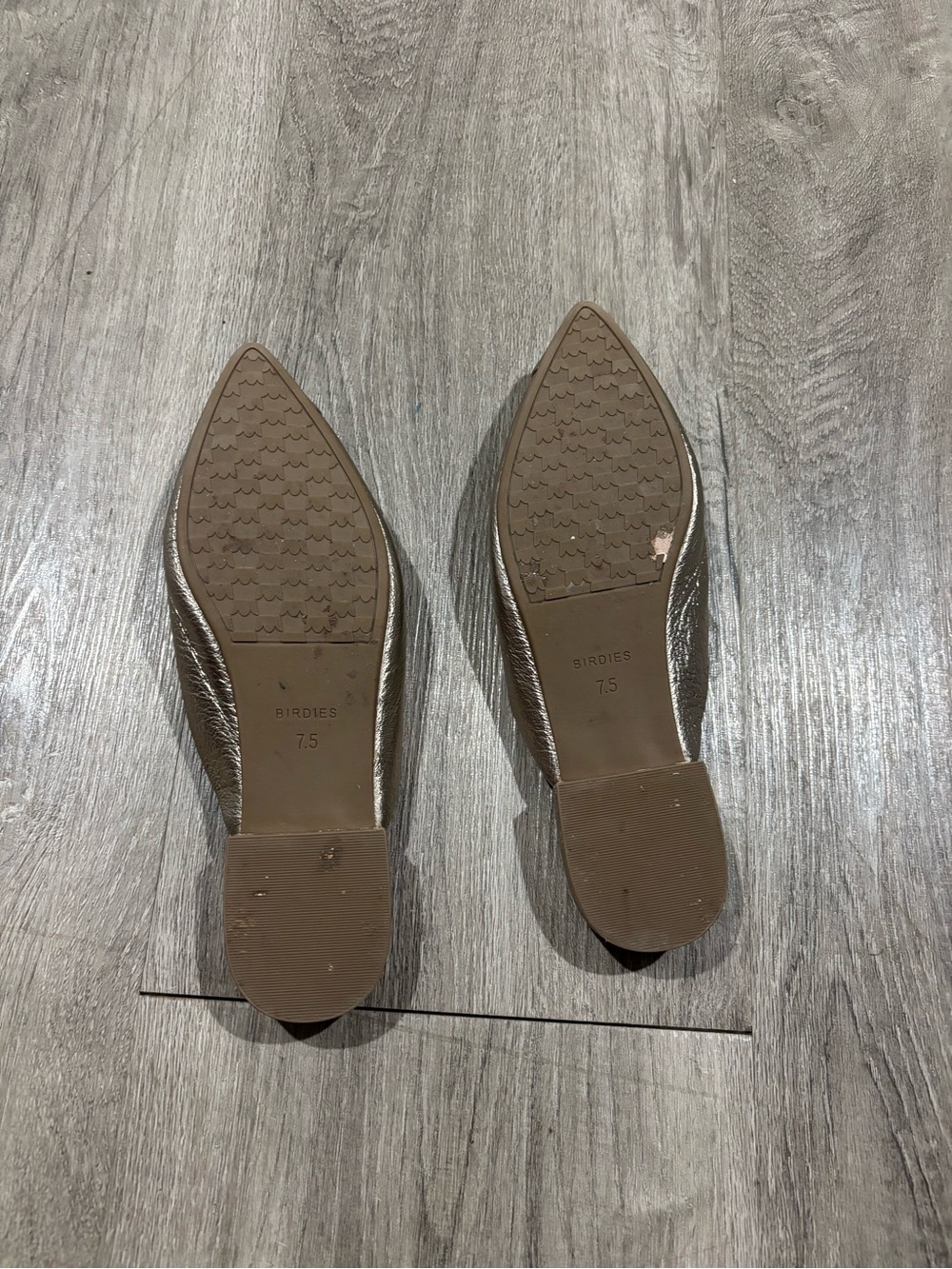 BIRDIES The Swan Gold Mules Size 7.5 - Picture 3 of 3